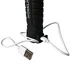 LED ліхтарик на акумуляторі, світлодіодна лампа для майстерень з магнітом, фото 9