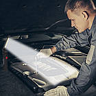 LED ліхтарик на акумуляторі, світлодіодна лампа для майстерень з магнітом, фото 3