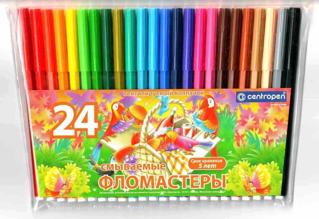 Фломастери Centropen Птахи 24 кольори (7790 24ЕТ), фото 1