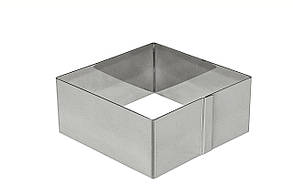 Форма квадратна з нержавіючої сталі 10х10х4,5 см