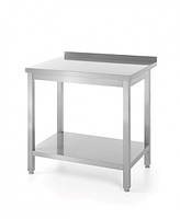 Стіл зі стільницею та полицею, на болтах настінний 600x700x850 mm