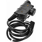 Тангента, Кнопка PTT для рацій Kenwood, Baofeng ZP125-KEN Military (2-PIN), фото 4