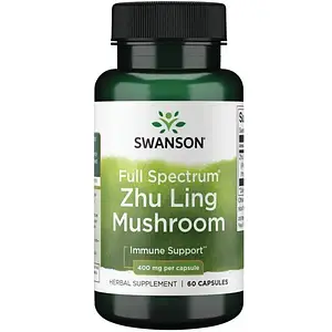 Гриб Чжу Лінг Swanson Zhu Ling Mushroom 400 мг 60 капс.