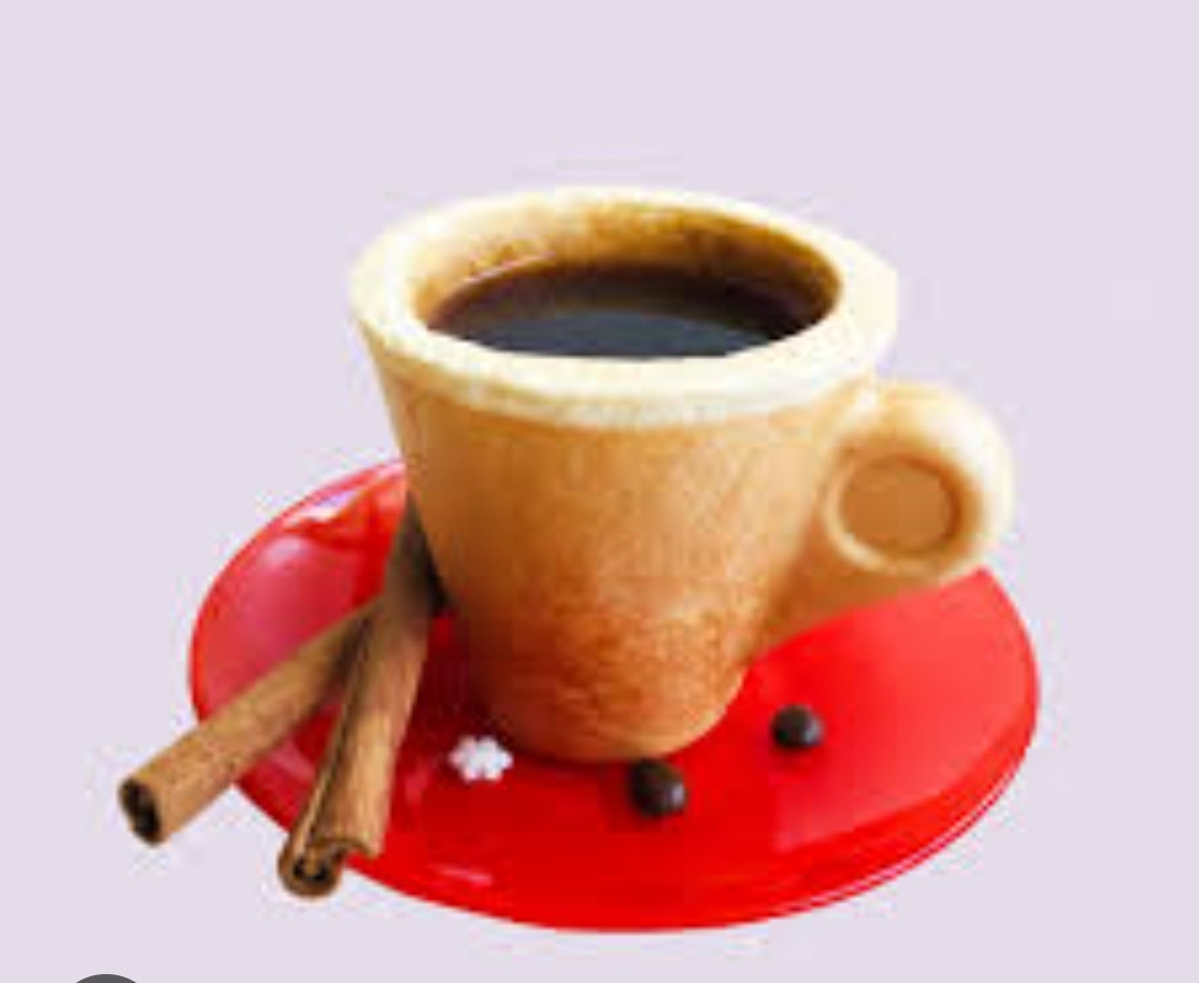 Набор : 4 съедобных чашки - печенья для напитков : кофе,чая,горячего шоколада,какао,мороженного - фото 3 - id-p1719325028