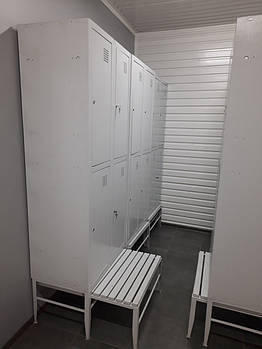 Металеві шафи для персоналу ШОМ-400/2/4