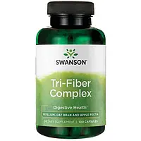 Комплекс пищевых волокон Swanson Tri-Fiber Complex Digestive Health 100 капс.