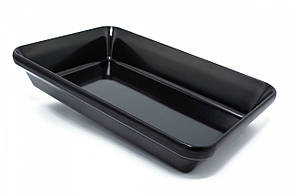 Блюдо для викладки продуктів з меламіну, 30×19.5 x 5.5 см, чорне