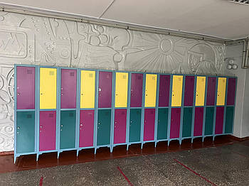 Шафа для одягу металева ШОМ 400/5/10 кольорова