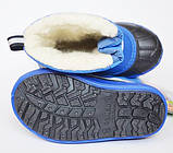 Дитячі зимові чоботи на овчині для хлопчика Demar Baby Sports 2 1506NB синій розмір 20-29, фото 4