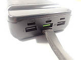 Зовнішній акумулятор Power Bank 30000 mAh Power Way QC30 + 3x USB 22,5 Вт Чорний, фото 3