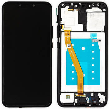 Дисплей (екран) LCD Huawei P Smart Plus/Nova 3i (INE-LX1) з тачскріном та рамкою Black Refurbished