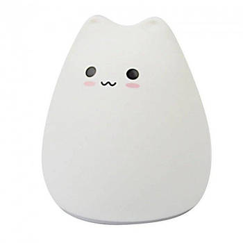 Нічний світильник (нічник) Little Cat Silicone LED Light Multicolors Design 1