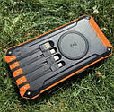 Зарядний пристрій Powerbank із сонячною панеллю 20000 мАг 6xUSB Факел, фото 2