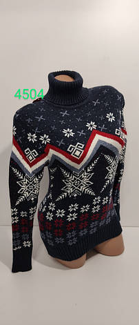 В'язані жіночі вовняні светри новорічні оптом G 4504, фото 2