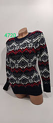 В'язані жіночі вовняні светри новорічні оптом G 4720