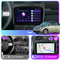 Штатна магнітола 9" Lesko для Volkswagen Beetle I (A4) Рестайлінг 2005-2010 4/64Gb CarPlay 4G Wi-Fi GPS P 5 шт., фото 3
