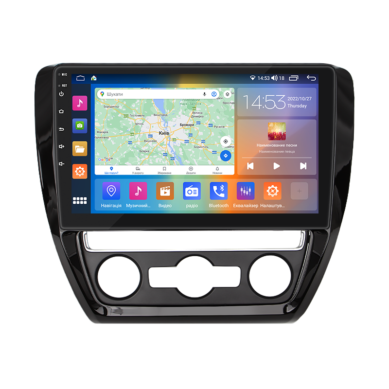 Магнітола 10" Lesko для Volkswagen Jetta VI Рестайлінг 2014-2018 4/64Gb CarPlay 4G Wi-Fi GPS Prime 12 шт.