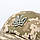 Зимова тактична кепка піксель з гербом розмір S, бейсболка хакі із зовнішніми вухами на флісі, патріотичний бейс з вишивкою, фото 5