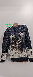 В'язані жіночі вовняні светри новорічні оптом G 4375
