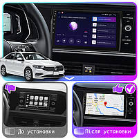 Магнітола 9" Lesko для Volkswagen Jetta VII 2018-н.в. 2/32Gb CarPlay 4G Wi-Fi GPS Prime Фольксваген 10 шт., фото 4