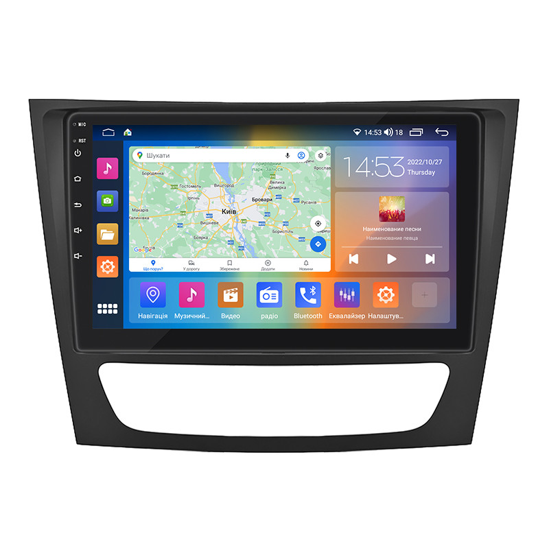 Штатна магнітола 9"Lesko для Mercedes-Benz CLS I (C219) Рестайлінг 2008-2010 4/64Gb CP 4G Wi-Fi GPS Prime