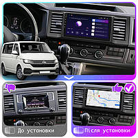Штатна магнітола 9" Lesko для Volkswagen Caravelle T6 2015-2020 2/32Gb CarPlay 4G Wi-Fi GPS Prime Вольксв 7 шт., фото 3
