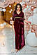 Жіноча сукня з бархату Батал, фото 6