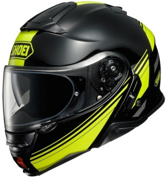 Мотошолом Shoei Neotec 2 Separator TC-3 чорний/жовтий, M, фото 1