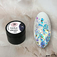 Гель-глиттер SAGA Galaxy Glitter 06, 8 мл