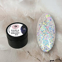 Гель-глиттер SAGA Galaxy Glitter 09, 8 мл