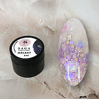 Гель-глиттер SAGA Galaxy Glitter 10, 8 мл