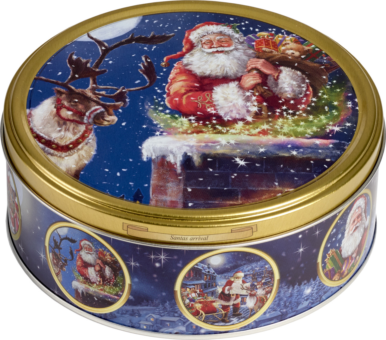 Рождественское печенье Santa Claus Blue Jacobsens Bakery Дания 150 грамм в жестяной банке - фото 2 - id-p1719773490