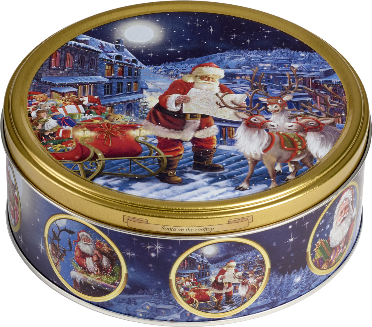 Рождественское печенье Santa Claus Blue Jacobsens Bakery Дания 150 грамм в жестяной банке - фото 4 - id-p1719773490