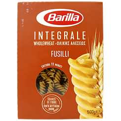 Макарони інтеграле фусіллі цільнозернові Барілла Barilla Fusilli 500g 12шт/ящ (Код: 00-00003488)
