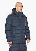 Куртка мужская зимняя длинная Braggart "Aggressive" темно-синяя, температурный режим до -25°C