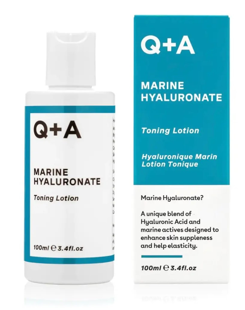 Лосьйон тонізуючий для обличчя з гіалуроновою кислотою Q+A Marine Hyaluronate Toning Lotion 100 мл