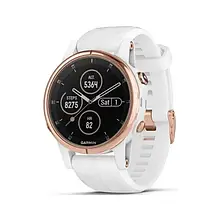 Смарт-годинник Garmin Fenix 5S Plus Sapphire Rose Gold tone with Carrara White Band (010-01987-07)