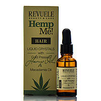 Сыворотка для кончиков волос с маслом конопли, Hair Liquid Crystals Hemp Oil and Macadamia Oil, Revuele, 30 ml