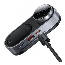 ФМ-модулятор Baseus Solar Car Wireless MP3 Player Black