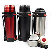 Термос "Strong" 2000ml, mix з ручкою, чаш і петл. подвійний стін.1 шт./етика