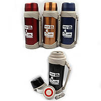 Термос "24" 2100ml, mix з руч,петл і чашкою подвійн. стін.1 шт./етик