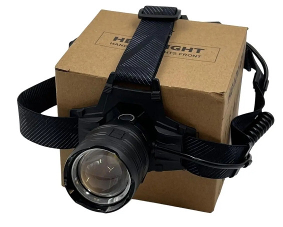 Налобний ліхтар BL-8075-2-GT100 zoom microUSB 2х18650 4 режими