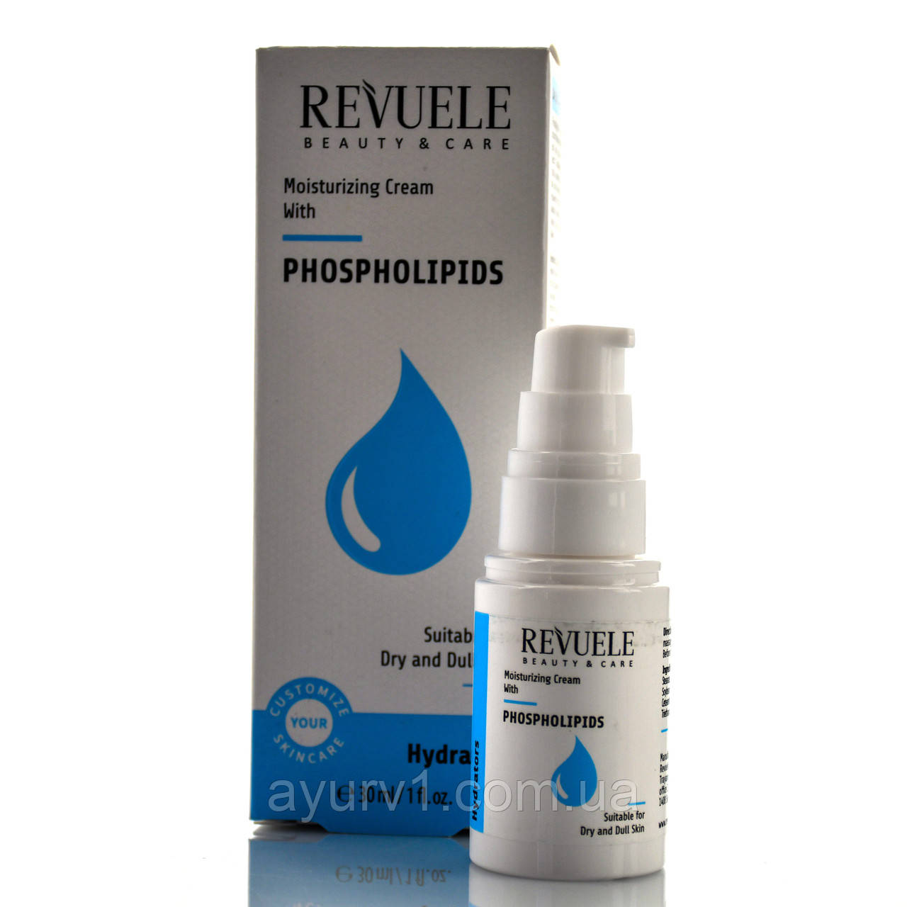 Зволожуючий крем для обличчя з фосфоліпідами, Moisturizing Cream With Phospholipids, Revuele, 30 ml
