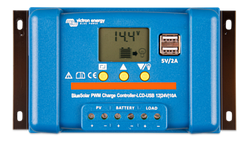 Контролер заряду Victron Energy BlueSolar PWM-LCD&USB 12/24V-20A (20A, 12/24В)