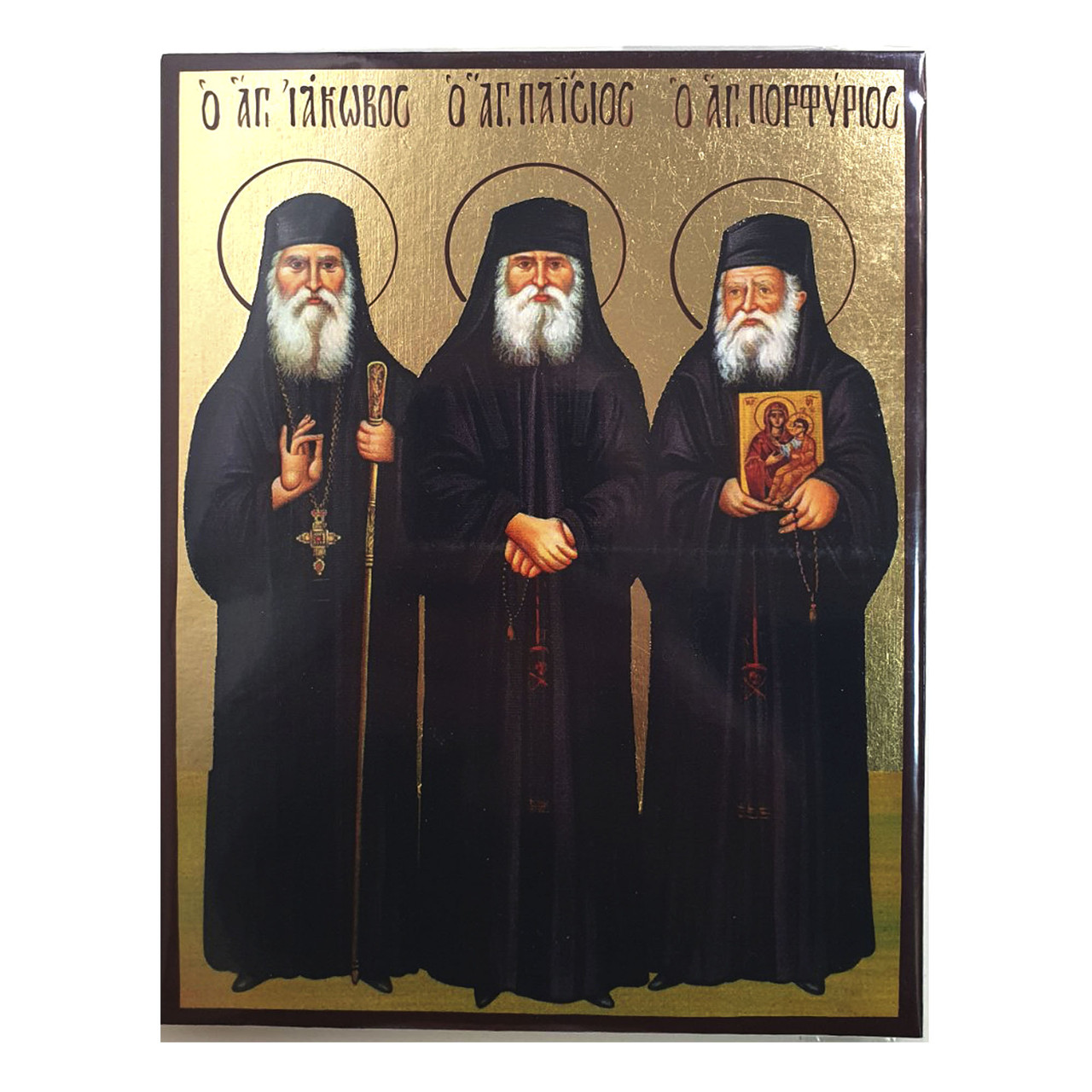 Ікона Яків Євбейський Паїсій Святогорець Порфирій Кавсокалівіт