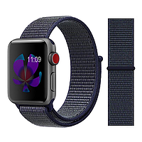 Нейлоновый ремешок для Apple Watch 38/40/41 mm Midnight Blue