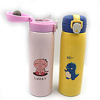 Пляшка-термос для води "Дитячий" 500ml, подвійні. стін.mix 1 шт./етика