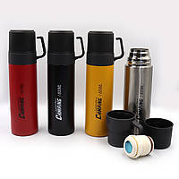 Термос для води "Camping" 600ml, з чашкою подвійн. стін. mix 1 шт./етик.