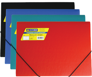 Папка на гумці А-4 BuroMax BM.3911-99 mix, фото 1