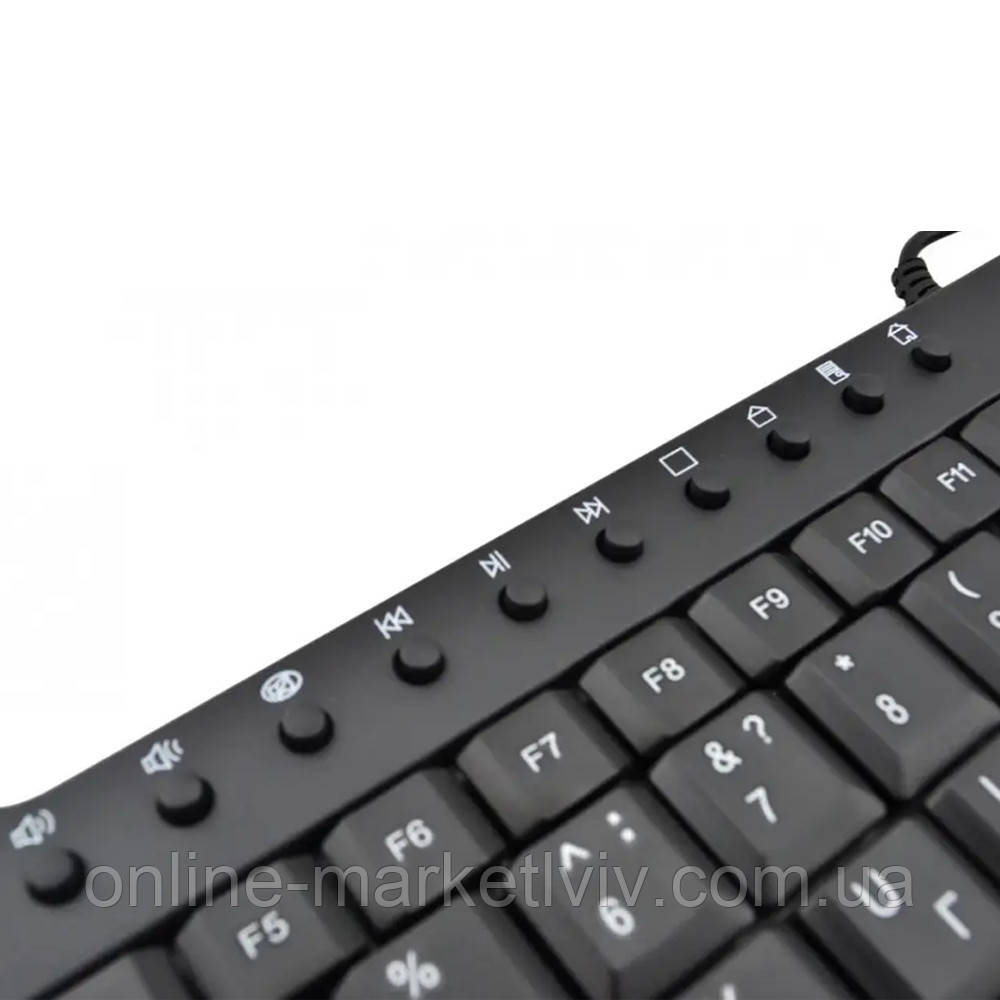 Купить Клавиатура проводная KEYBOARD MINI KP-988 Черная / Клавиатура ...